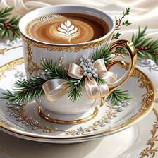 Схема вышивки «Чайная пара»