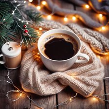 Схема вышивки «Кофе»