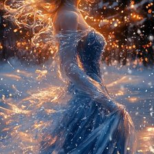 Схема вышивки «Девушка»