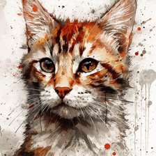 Рыжик. Акварель