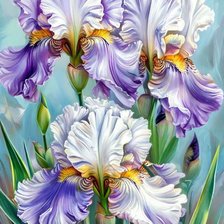 Схема вышивки «Ирисы»