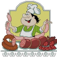 Схема вышивки «колбаски на любой вкус»