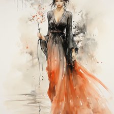 Схема вышивки «Chica oriental»