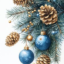 Схема вышивки «Новогодний шарик»