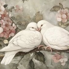 Схема вышивки «Love birds»