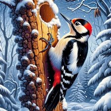 Схема вышивки «птицы»