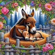 Схема вышивки «животные»