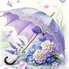 Схема вышивки «сиреневое настроение»