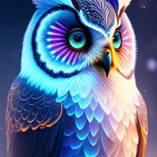 Схема вышивки «Сова»