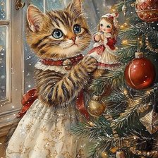 Схема вышивки «Новый год»