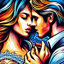 Схема вышивки «пара»