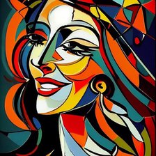 Схема вышивки «дама»