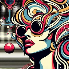 Схема вышивки «дама»