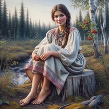 Схема вышивки «Русская красота»