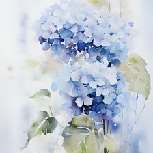 Схема вышивки «Гортензия»