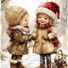 Схема вышивки «Sisters_In_Flower»