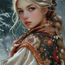 Схема вышивки «Русская красота»