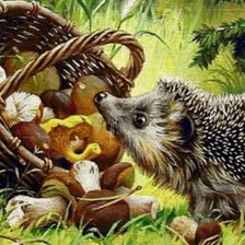 Схема вышивки «Еж Олежка»