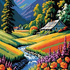 Схема вышивки «природа»