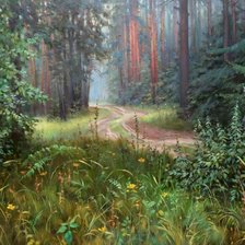 Лесной пейзаж. Георгий Харченко