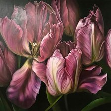 Схема вышивки «Тюльпаны»