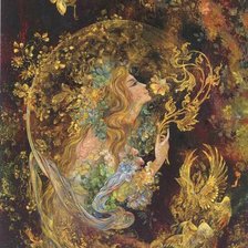 Схема вышивки «Гравюра, восток»