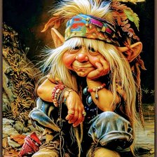 Схема вышивки «Тролль»