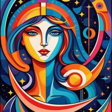 Схема вышивки «дама»