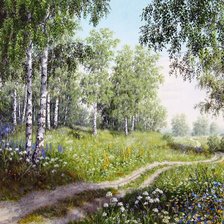 Берёзовая роща. Аркадий Михайлов