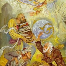 Схема вышивки «Гравюра, восток»