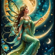 Схема вышивки «MUJER HADA»