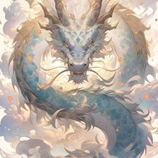 Схема вышивки «Небесный дракон»