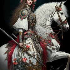 Схема вышивки «Воин, защитник»