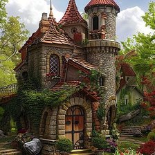 Схема вышивки «en mitad del bosque»