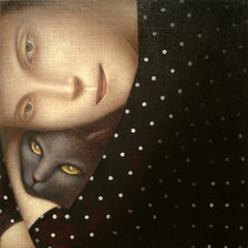 Схема вышивки «с котиком»