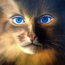 Схема вышивки «кошка»