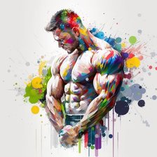 Схема вышивки «Спорт, мотивация»