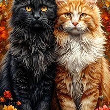 Схема вышивки «пара»