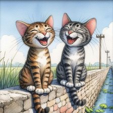 Схема вышивки «кошки»