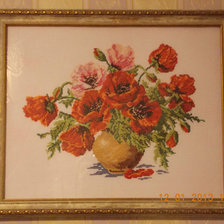 Схема вышивки «Маки»