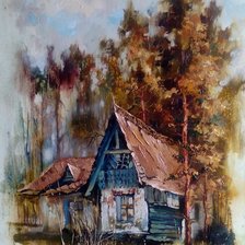 Схема вышивки «Домик»