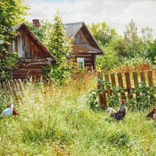 Схема вышивки «Моя деревня. Татьяна Черных»