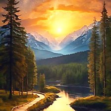 Схема вышивки «Северная страна»