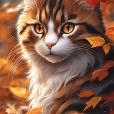 Схема вышивки «кот»