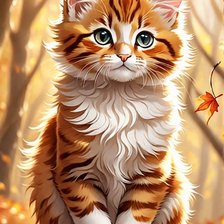 Схема вышивки «кот»