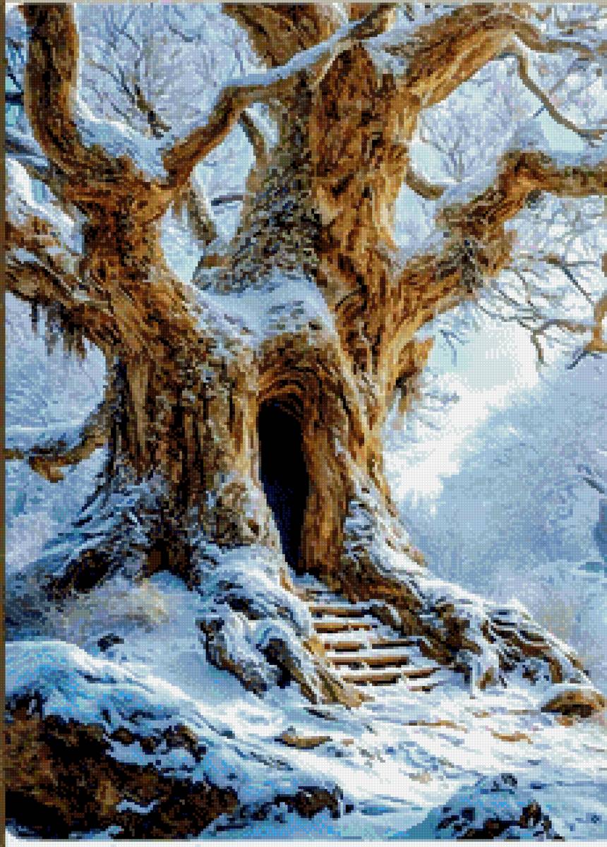 Дерево - дом - предпросмотр