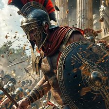 Схема вышивки «Воин, римлянин»