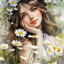 Схема вышивки «девочка»