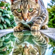 Схема вышивки «кот»