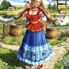 Схема вышивки «Русская красота»